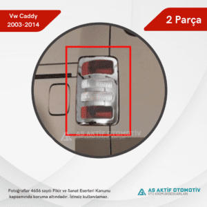 Volkswagen Caddy Mini Van Stop Çerçevesi 2 Parça 2003-2014 Krom Paslanmaz Çelik