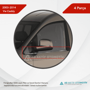 Volkswagen Caddy Mini Van Cam Çıtası 4 Parça 2003-2014 Krom Paslanmaz Çelik