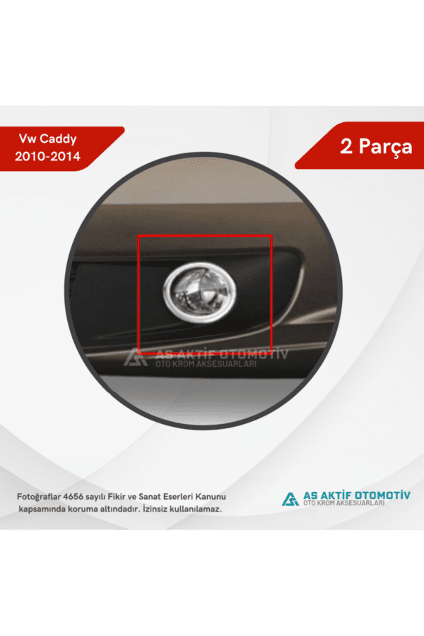 Volkswagen Caddy Mini Van Sis Çerçevesi 2 Parça 2010-2014 Krom Paslanmaz Çelik