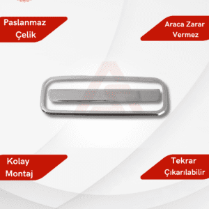 Volkswagen Transporter T5 Van Bagaj Açma 2 Parça 2003-2010 Krom Paslanmaz Çelik