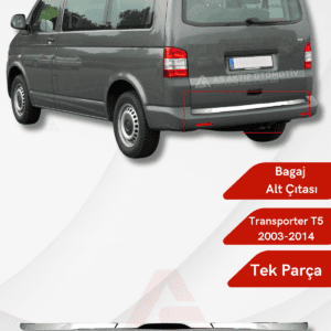 Volkswagen Transporter T5 Van Bagaj Alt Çıtası 2003-2014 Krom Paslanmaz Çelik