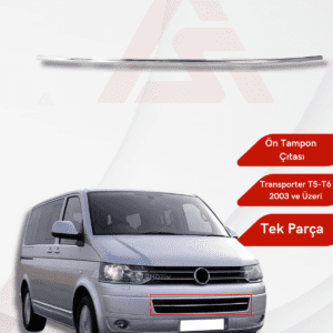 Volkswagen Transporter T5 Van Ön Tampon Çıtası 2 Parça 2003-2010 Krom Paslanmaz Çelik