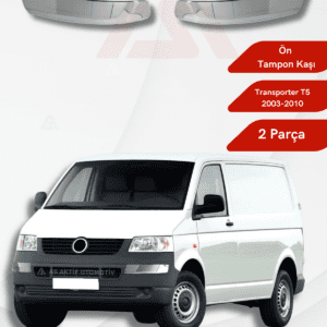 Volkswagen Transporter T5 Van Ön Tampon Kaşı 2 Parça 2003-2010 Krom Paslanmaz Çelik