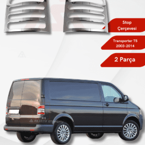 Volkswagen Transporter T5 Van Stop Çerçevesi 2 Parça 2003-2014 Krom Paslanmaz Çelik