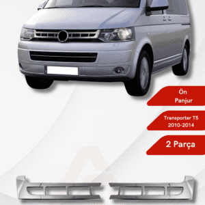 Volkswagen Transporter T5 Van Ön Panjur 2 Parça 2010-2014 Krom Paslanmaz Çelik