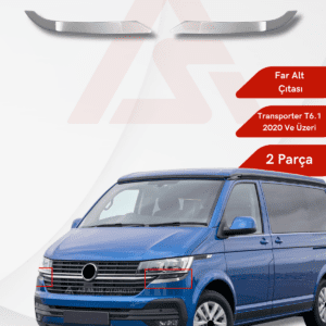 Volkswagen Transporter T6.1 Van Far Alt Çıtası 2 Parça 2020 ve Üzeri Krom Paslanmaz Çelik